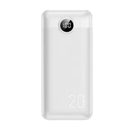 Power bank veger l20s - 20 000mah lcd quick charge pd20w white - TopMag