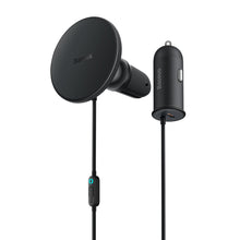 Заредете изображение във визуализатора на галерията – Baseus inductive car charger 40W air vent holder black
