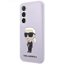 Заредете изображение във визуализатора на галерията – Karl Lagerfeld KLHCS23SSNIKBCU S23 S911 hardcase purple/purple Silicone Ikonik
