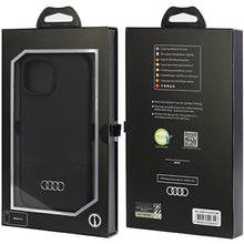 Заредете изображение във визуализатора на галерията – Original Case AUDI hardcase Silicone Case AU-LSRIP15-Q3/D1-BK for Iphone 15 black
