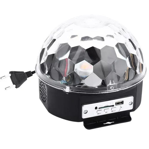 Disco ball with speaker + re,pte control + TF + USB + AUX bluetooth HD-LCMBL
