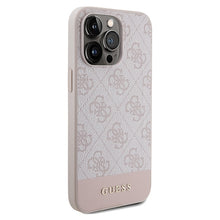Заредете изображение във визуализатора на галерията – Original Case GUESS 4G Stripe Collection hardcase GUHCP15XG4GLPI for Iphone 15 Pro Max pink
