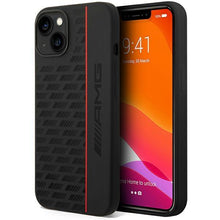 Заредете изображение във визуализатора на галерията – AMG AMHCP14S2SPCK iPhone 14 6.1" black/black hardcase Silicone Carbon Pattern
