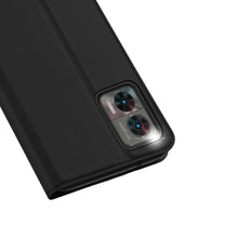 Заредете изображение във визуализатора на галерията – Dux Ducis Skin Pro case for Motorola Edge 30 Neo flip cover card wallet stand black
