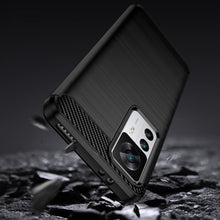 Заредете изображение във визуализатора на галерията – Carbon Case case for Xiaomi 12T Pro / Xiaomi 12T flexible silicone carbon cover black
