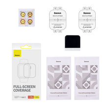 Заредете изображение във визуализатора на галерията – Set of 2x Baseus NanoCrystal protective film for Apple Watch 4/5/6/SE/SE 2 40mm + mounting kit - transparent
