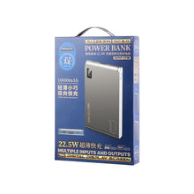 Заредете изображение във визуализатора на галерията – REMAX Power Bank 10000mAh RPP-178 KinYin - USB + Type C - PD 20W QC 22,5W blue

