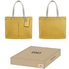 Заредете изображение във визуализатора на галерията – Uniq laptop bag Hava 16" yellow/canary yellow RPET

