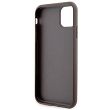 Заредете изображение във визуализатора на галерията – Guess GUHCN61P4SNW iPhone 11 / Xr brown/brown hardcase 4G Stripe
