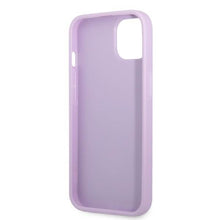 Заредете изображение във визуализатора на галерията – Guess GUHCP13SPS4MU iPhone 13 mini 5.4" purple/purple hardcase Saffiano 4G Small Metal Logo

