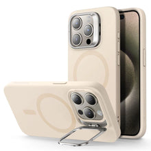 Заредете изображение във визуализатора на галерията – ESR Cloud Kickstand Halolock case with MagSafe for iPhone 15 Pro - beige

