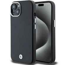 Заредете изображение във визуализатора на галерията – BMW Signature Wrapped Metal MagSafe Case for iPhone 14/15/13 - Black
