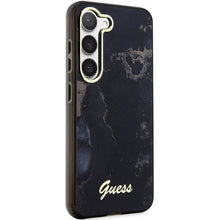Заредете изображение във визуализатора на галерията – Guess GUHCS23SHTMRSK S23 S911 black/black hardcase Golden Marble Collection
