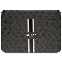 Заредете изображение във визуализатора на галерията – Original GUESS Laptop Sleeve 4G Printed Stripes GUCS14P4RPSK 14 inches black
