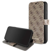 Заредете изображение във визуализатора на галерията – Guess GUFLBKSN654GB iPhone 11 Pro Max brown/brązowy book 4G
