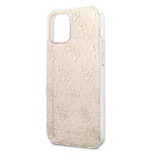 Заредете изображение във визуализатора на галерията – Guess GUHCP12MPCU4GLGO iPhone 12/12 Pro 6,1" złoty/gold hard case 4G Glitter
