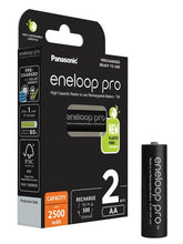 Заредете изображение във визуализатора на галерията – Rechargeable Batteries Panasonic Eneloop PRO HR6/AA 2500mAh - 2pcs blister pack
