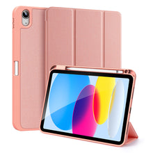 Заредете изображение във визуализатора на галерията – Dux Ducis Domo case iPad 10.9'' 2022 (10 gen.) smart cover stand pink
