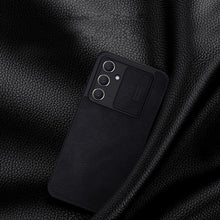 Заредете изображение във визуализатора на галерията – Nillkin Qin Leather Pro Case for Samsung Galaxy A54 5G Flip Cover Camera Cover Brown
