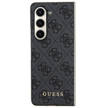 Заредете изображение във визуализатора на галерията – Original faceplate case GUESS GUHCZFD5GF4GGR for Samsung Fold 5 (4G Charm / grey)
