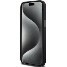 Заредете изображение във визуализатора на галерията – Mercedes Silicone Bicolor MagSafe case for iPhone 15 Pro Max - black
