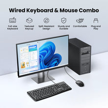 Заредете изображение във визуализатора на галерията – Ugreen MK003 wired keyboard and mouse set - black
