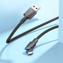 Заредете изображение във визуализатора на галерията – Borofone Cable BU41 Kelly - USB to Type C - 3A 1,2 metres black
