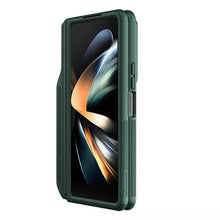 Заредете изображение във визуализатора на галерията – Nillkin CamShield Fold Case for Samsung Galaxy Z Fold 5 5G green (pen holder)
