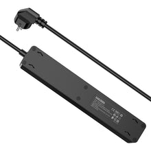 Заредете изображение във визуализатора на галерията – KAKU Power strip - 4 outlets 230V + 3xUSB + Type C - black
