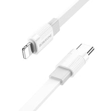Заредете изображение във визуализатора на галерията – Borofone Cable BX89 Union - Type C to Lightning - PD 20W 1 metre white-grey
