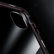 Заредете изображение във визуализатора на галерията – Wozinsky Full Magnetic Case Full Body Front and Back Cover with built-in glass for Samsung Galaxy A72 4G black-transparent
