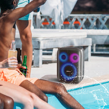 Заредете изображение във визуализатора на галерията – Tronsmart Halo 200 120W wireless speaker + 2 microphones - black
