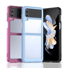 Заредете изображение във визуализатора на галерията – Outer Space Case for Samsung Galaxy Z Flip 3 cover with a flexible frame blue
