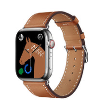 Заредете изображение във визуализатора на галерията – HOCO strap for Apple Watch 38/40/41mm Elegant leather WA17 brown
