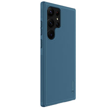 Заредете изображение във визуализатора на галерията – Nillkin Super Frosted Shield Pro case for Samsung Galaxy S23 Ultra armored case + phone stand blue
