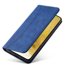 Заредете изображение във визуализатора на галерията – Magnet Fancy Case for Samsung Galaxy S23+ flip cover wallet stand blue
