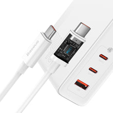 Заредете изображение във визуализатора на галерията – Baseus GaN5 Pro fast charger 2xUSB-C + USB 140W EU white (CCGP100202)
