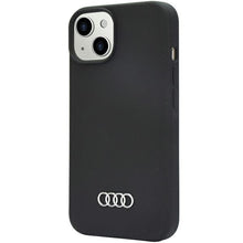 Заредете изображение във визуализатора на галерията – Original Case AUDI hardcase Silicone Case AU-LSRIP14-Q3/D1-BK for Iphone 14 black
