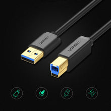 Заредете изображение във визуализатора на галерията – Ugreen printer cable USB-A - USB-B 5Gb/s 2m black (US210)
