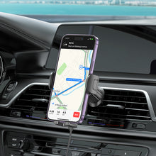 Заредете изображение във визуализатора на галерията – Borofone Car holder BH204 Blue Charm with induction charging to air vent black
