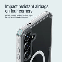 Заредете изображение във визуализатора на галерията – Nillkin Nature Pro armored case with a magnetic ring for Samsung Galaxy S24+ - white
