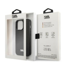 Заредете изображение във визуализатора на галерията – Karl Lagerfeld KLHCP13XSFMP2K iPhone 13 Pro Max 6.7" hardcase black/black Saffiano Plaque
