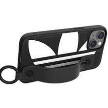 Заредете изображение във визуализатора на галерията – Adidas OR Hand Strap Case iPhone 14 6.1" black-white/black-white 50213
