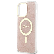 Заредете изображение във визуализатора на галерията – Original Case GUESS hardcase 4G MagSafe GUHMP13XH4STP for Iphone 13 Pro Max pink
