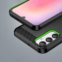 Заредете изображение във визуализатора на галерията – Carbon Case for Samsung Galaxy A24 4G flexible silicone carbon cover black
