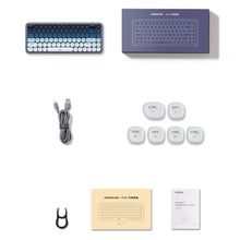 Заредете изображение във визуализатора на галерията – Ugreen KU101 Bluetooth/USB-C Wireless Mechanical Keyboard with Backlight - Blue
