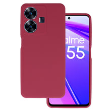 Заредете изображение във визуализатора на галерията – Silicone Lite Case for Realme C55 burgundy
