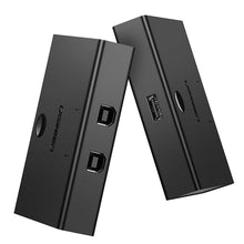 Заредете изображение във визуализатора на галерията – Ugreen switch switch 2xUSB-B - USB-A black (30345)
