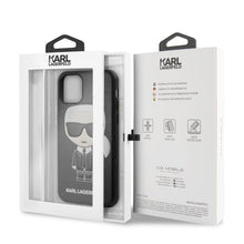 Заредете изображение във визуализатора на галерията – Karl Lagerfeld KLHCN61IKPUBK iPhone 11 6,1" / Xr hardcase czarny/black Ikonic Karl Fullbody
