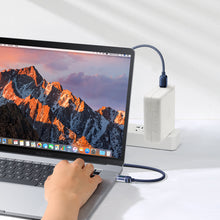 Заредете изображение във визуализатора на галерията – Joyroom USB C - USB C 100W cable for fast charging and data transfer 1.2 m blue (S-CC100A4)
